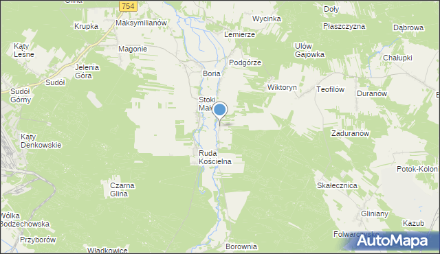 mapa Stoki Duże, Stoki Duże na mapie Targeo